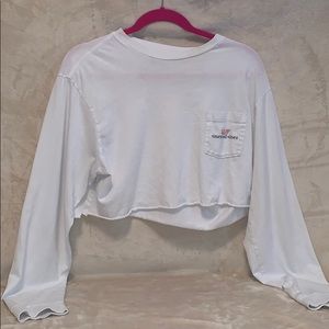 vineyard vine cropped long sleeve
